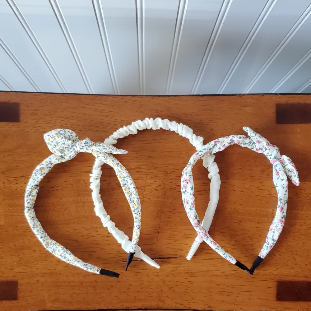 Fabric Headbands 3pc Girls